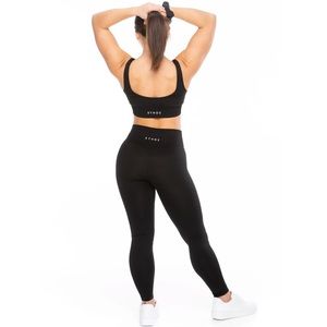 NWOT Ethos Ribbed Black Leggings